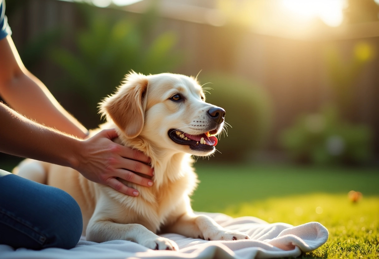 chien stressé